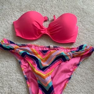 Neon rainbow swim